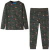 vidaXL Pigiama per Bambini a Maniche Lunghe Cachi 104