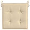 vidaXL Cuscini per Sedia 2 pz Beige 50x50x4 cm in Tessuto Oxfor4