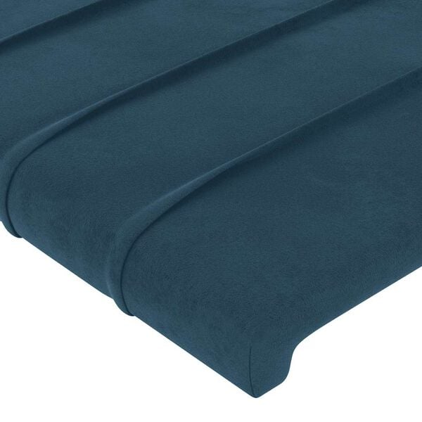 vidaXL Testiere 2 pz Blu Scuro 72x5x78/88 cm in Velluto