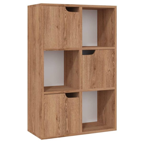 vidaXL Libreria Rovere Marrone 60x27,5x88 cm in Legno Multistrato