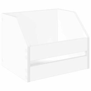 vidaXL Scatola per album in vinile Bianco 38 x 30 x 29 cm