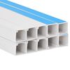 vidaXL Canalina per Cavi Autoadesiva 33x33 mm 10 m in PVC