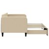 vidaXL Divano Letto con Letto Estraibile Crema 80x200 cm Tessuto