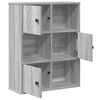 vidaXL Libreria Grigio Sonoma 60x24x76,5 cm in Legno Multistrato