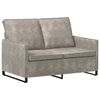 vidaXL Divano a 2 posti Grigio Chiaro 130 x 81 x 82 cm