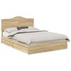 vidaXL Letto con Contenitore con cassetto Rovere Sonoma 140 x 200 cm