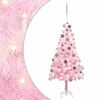 vidaXL Albero di Natale Preilluminato con Palline Rosa 150 cm PVC