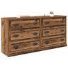 vidaXL Sideboards con cassetto 2 pcs Legno vecchio 70 x 35,5 x 67,5 cm