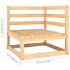 vidaXL Set Salotto Giardino 14pz Cuscini Antracite Legno Massello Pino