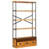 vidaXL Scaffale a 5 ripiani Naturale 100 x 30 x 180 cm