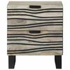 vidaXL Armadio da Notte con cassetto Bianco e Nero 40 x 33 x 46 cm