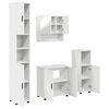 vidaXL Set di mobili per il bagno 4 pz Bianco 61 x 35 x 64 cm