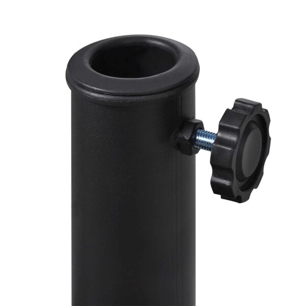 vidaXL Base per parasole/ombrellone semicircolare in resina