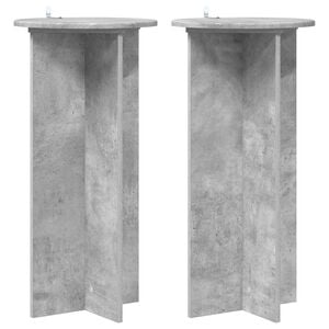 vidaXL Supporto per piante 2 pcs Grigio Cemento 40 x 40 x 80 cm