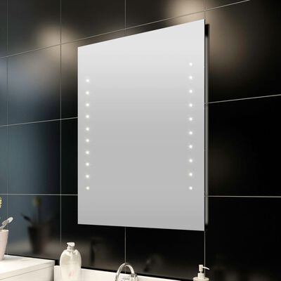 vidaXL Specchio da Bagno con Luci a LED 60 x 80 cm (L x A)