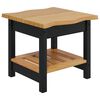 VidaXL Tavolo laterale con lo scaffale EKAI Nero 50 x 50 x 45,5 cm