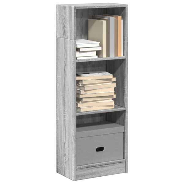 vidaXL Libreria Grigio Sonoma 40x24x109 cm in Truciolato
