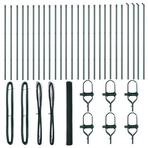 vidaXL Palo della recinzione Verde