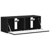 vidaXL Mobile TV da parete 2 pcs Nero 60 x 31 x 29.5 cm