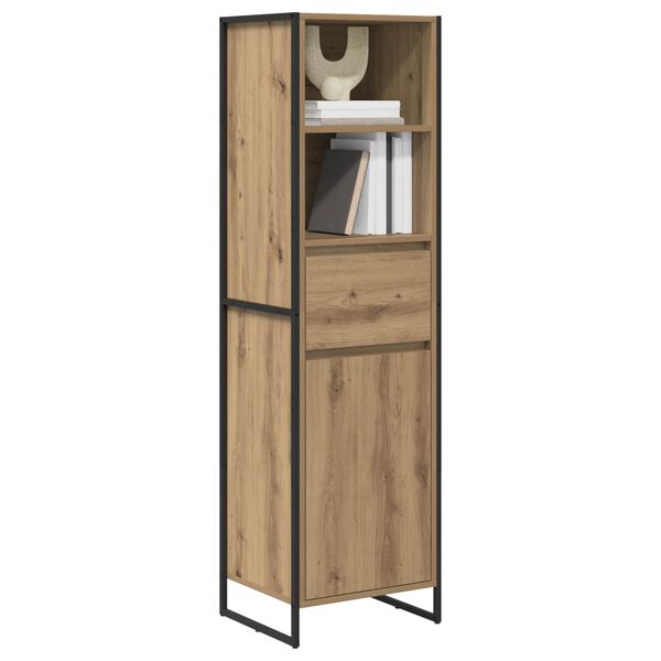 vidaXL Armadio per Libri Rovere Artigianale 43 x 36 x 150.5 cm