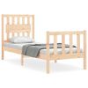 vidaXL Giroletto con Testiera Small Single in Legno Massello