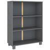 vidaXL Libreria HAMAR Grigio Scuro 85x35x112 cm Legno Massello di Pino
