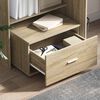 vidaXL Scrivania Rovere Sonoma 131,5 x 50 x 106,5 cm Legno multistrato
