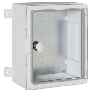 vidaXL Armadio di Controllo Grigio 32 x 13 x 30 cm Plastica ABS