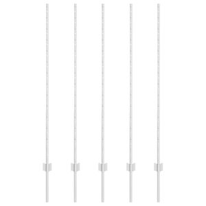 vidaXL Palo della recinzione 5 pcs Argento 140 cm Acciaio