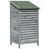 vidaXL Capanno da Giardino con tetto Grigio 59 x 56 x 113,5 cm