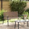 vidaXL Sedia da Giardino Nero 113 x 79 x 75 cm polyrattan