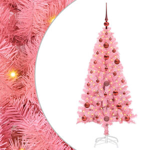 vidaXL Albero di Natale Rosa 120 cm PVC