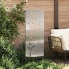 vidaXL Schermo per privacy in giardino Floreale Argento 50 x 140 cm