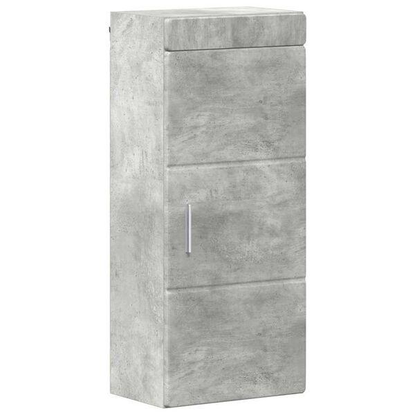 vidaXL Armadio da bagno a muro TULUM Grigio cemento 37 x 24,5 x 86 cm