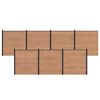 vidaXL Pannello di Recinzione 7 pcs WPC e Alluminio Marrone