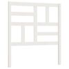 vidaXL Testiera per Letto Bianca 81x4x104 cm in Legno Massello di Pino