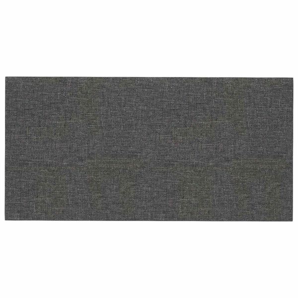 vidaXL Testiera da Parete 12 pcs Grigio scuro 30 x 15 cm Tessuto