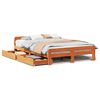 vidaXL Letto senza Materasso Marrone Cera 160x200 cm in Legno di Pino