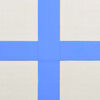 vidaXL Tappetino Ginnastica Gonfiabile con Pompa 400x100x20 cm PVC Blu