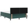 vidaXL Letto a molle con testiera Verde scuro 140 x 190 cm Velluto