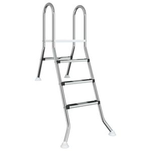 vidaXL Scala per piscina parzialmente interrata 172 x 106 cm 3-Gradino