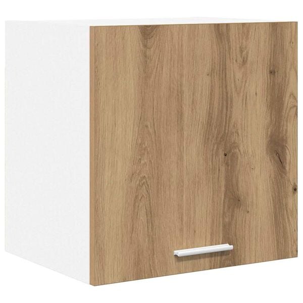 vidaXL Armadio pensile Rovere Artigiano e Bianco 40 x 31 x 40 cm