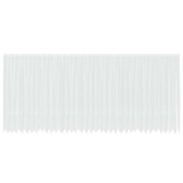 vidaXL Tenda in Pizzo con tende Floreale Bianco 240x900cm Poliestere