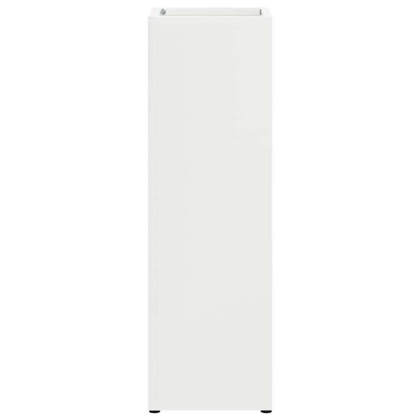 vidaXL Supporto per Ombrellone Bianco 15,5 x 15,5 x 49 cm Metallo