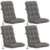 vidaXL Cuscini per Sedia Alta in 4 Pezzi VIANEN 4 pz 100% Poliestere