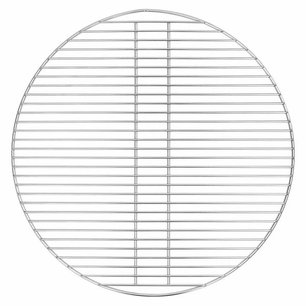 vidaXL Griglia per barbecue Argento 57 x 57 cm Acciaio inossidabile