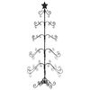 vidaXL Albero di Natale Decorativo in Metallo Nero 150 cm