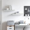 vidaXL Scaffali a Parete 2 pz Rovere e Bianco 60x23,5x3,8 cm in MDF