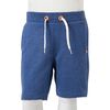 Pantaloncini per Bambini con Coulisse Blu Scuro Mélange 128