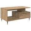 vidaXL Tavolino da salotto Rovere artigianale 90 x 49 x 45 cm